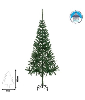 GloboStar® Crazy Christmas Χριστουγεννιάτικο Δέντρο SantaClaus Φ80 x Υ180εκ Πράσινο με Μεταλλική Βάση